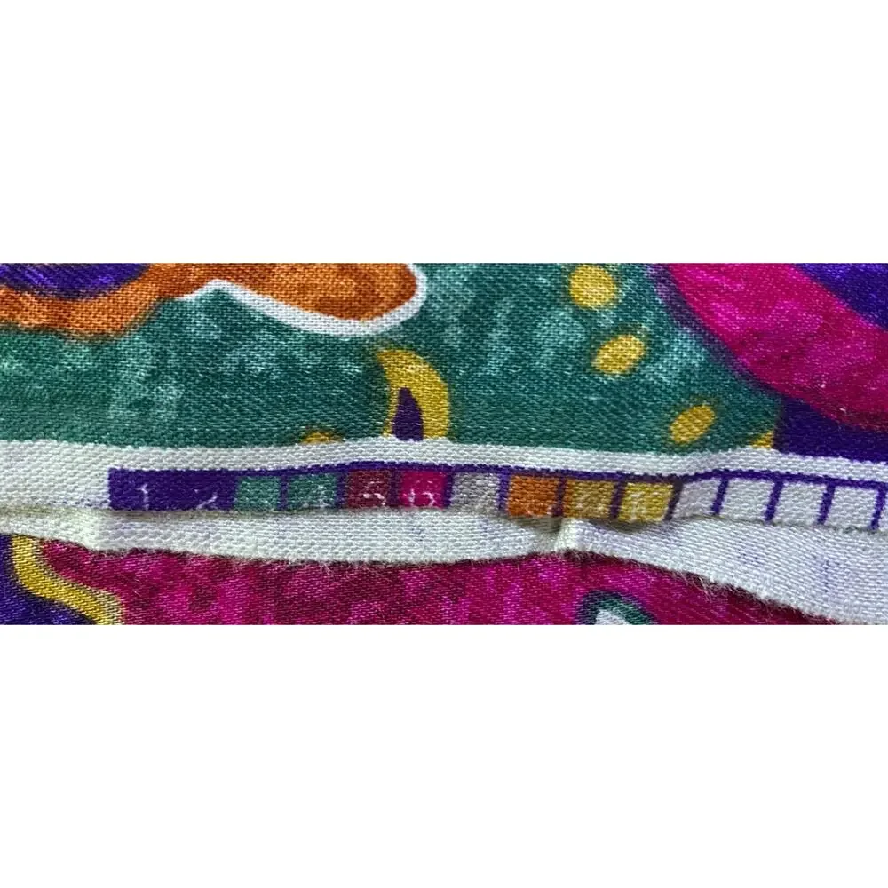 Vintage 1992 Tandler Textiles Jewel Tone Abstract Jersey Fabric 56
